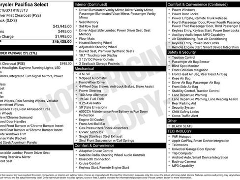 Used 2026 Chrysler Pacifica Select image 5