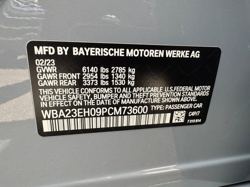 Used 2023 BMW 740i w/ Parking Assistance Package RWD image 36