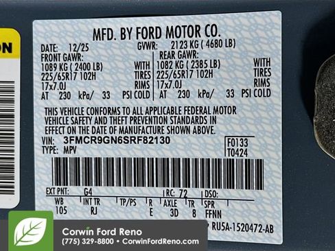 New 2025 Ford Bronco Sport Heritage w/ Convenience Package AWD/4WD image 34