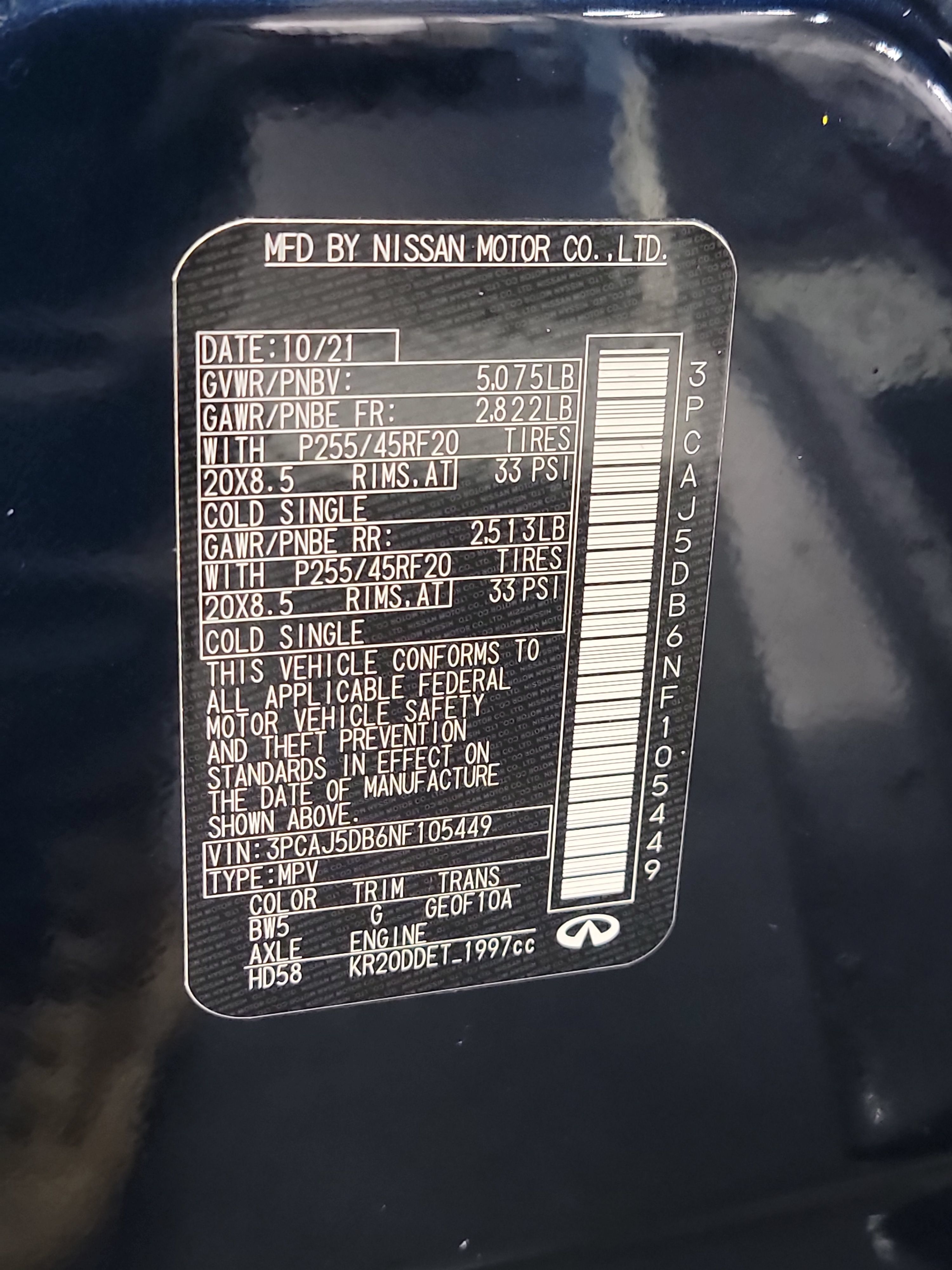 Used 2022 INFINITI QX50 Autograph AWD/4WD image 33