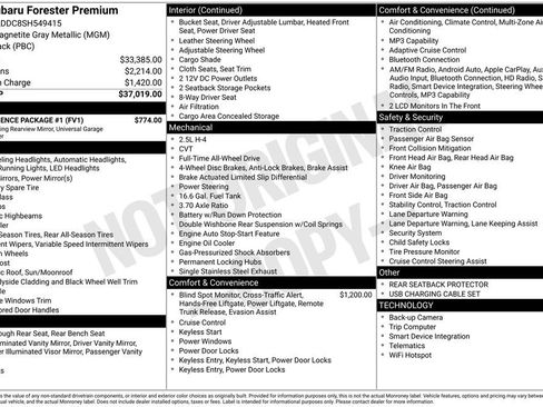 Used 2025 Subaru Forester Premium w/ Convenience Package #1 AWD/4WD image 40