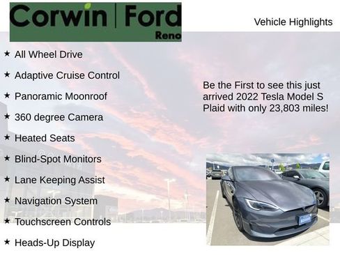 Used 2022 Tesla Model S Plaid AWD/4WD image 4
