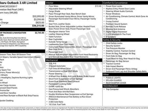 Used 2014 Subaru Outback 3.6R Limited image 46