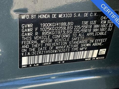 Certified 2024 Honda HR-V Sport image 32