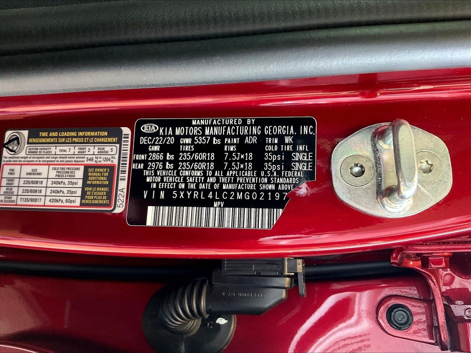 Used 2021 Kia Sorento S w/ Panoramic Sunroof Package FWD image 18