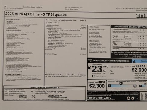 New 2025 Audi Q3 2.0T Premium image 32