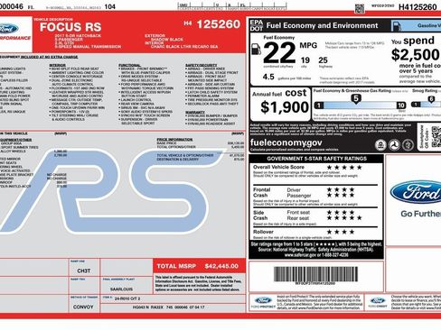 Used 2017 Ford Focus RS image 2