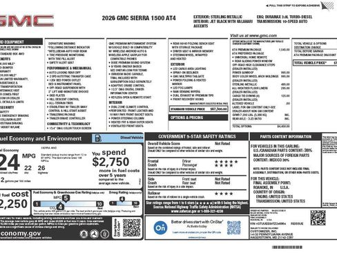 New 2026 GMC Sierra 1500 AT4 w/ AT4 Premium Package image 4