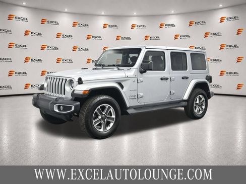 Used 2022 Jeep Wrangler Unlimited Sahara w/ LED Lighting Group AWD/4WD image 1