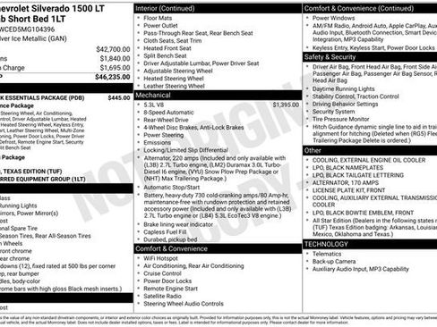 Certified 2021 Chevrolet Silverado 1500 LT w/ LPO, Dark Essentials Package RWD image 32