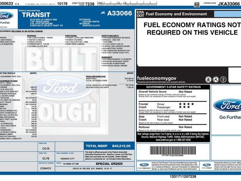Used 2018 Ford Transit 250 130 Low Roof w/ Exterior Upgrade Package RWD image 21