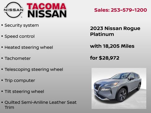 Used 2023 Nissan Rogue Platinum w/ Platinum Premium Package image 8