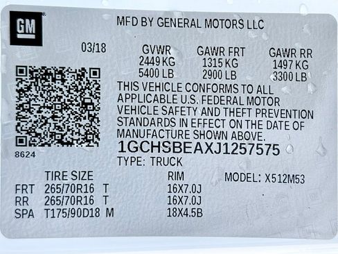 Used 2018 Chevrolet Colorado W/T w/ WT Convenience Package image 41