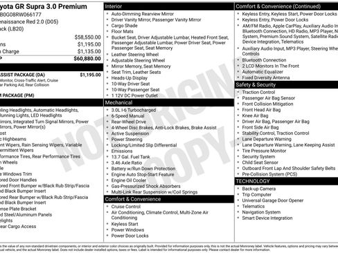 Used 2024 Toyota Supra Premium w/ Driver Assist Package image 4