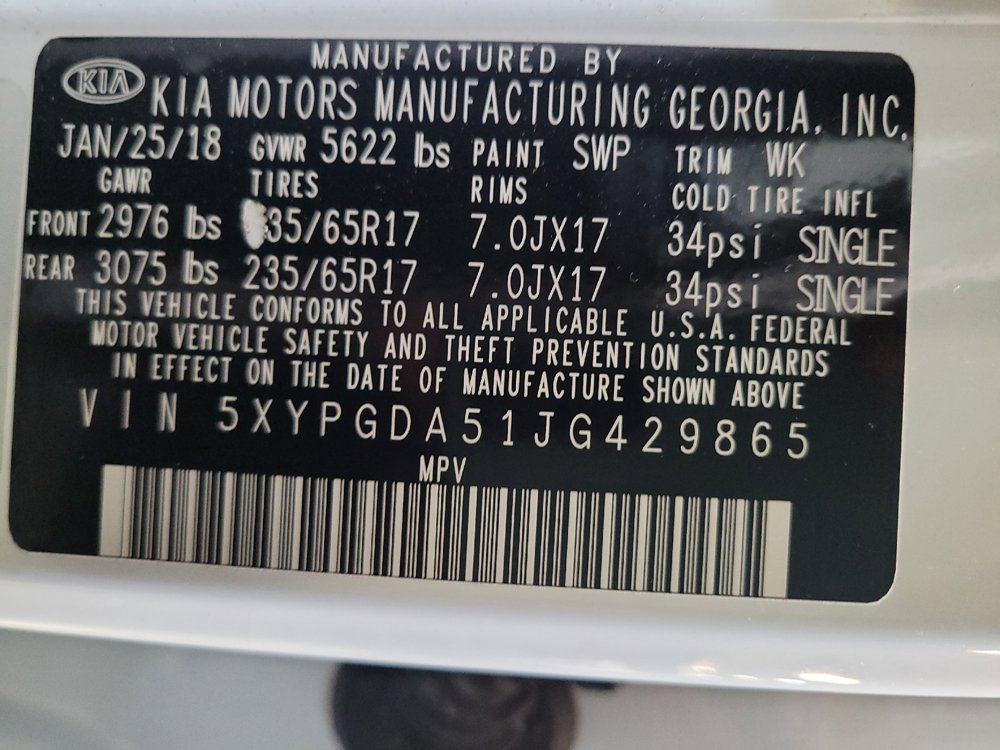 Used 2018 Kia Sorento LX w/ LX V6 Convenience Package AWD/4WD image 33