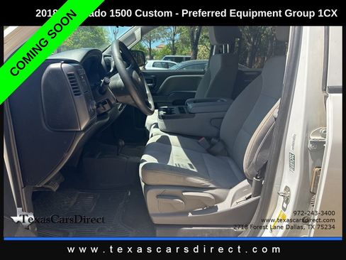 Used 2018 Chevrolet Silverado 1500 Custom w/ Custom Value Package image 6