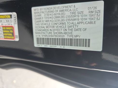 New 2026 Honda Odyssey Touring image 37