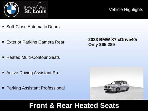 Used 2023 BMW X7 xDrive40i w/ Premium Package image 86