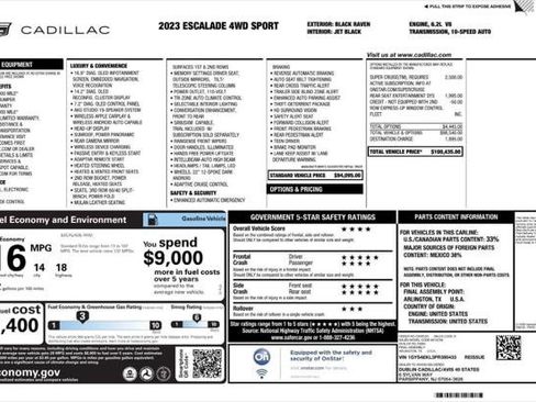 Used 2023 Cadillac Escalade Sport image 4