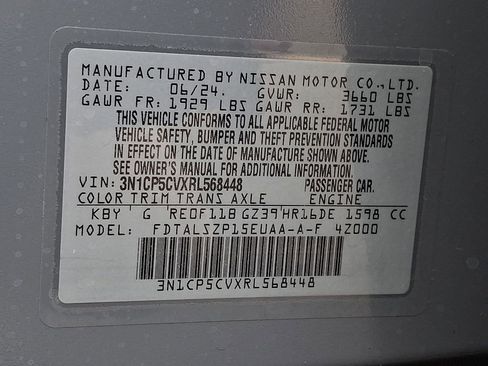 Certified 2024 Nissan Kicks SV image 26