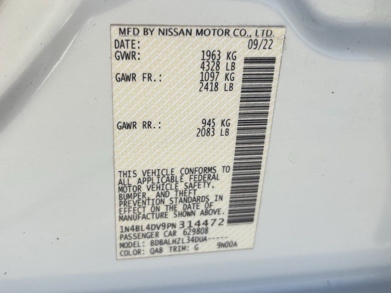 Used 2023 Nissan Altima 2.5 SV FWD image 31