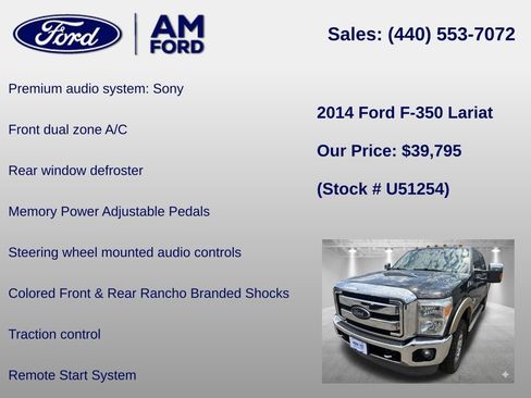 Used 2014 Ford F350 Lariat w/ Lariat Ultimate Package AWD/4WD image 24