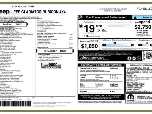 Certified 2022 Jeep Gladiator Rubicon image 7