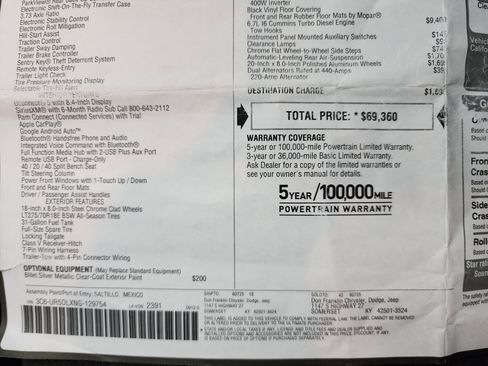 Used 2022 RAM 2500 Big Horn w/ Level C Equiment Group image 49