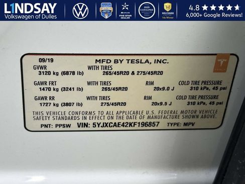 Used 2019 Tesla Model X Performance image 29