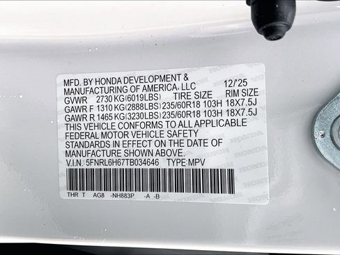 New 2026 Honda Odyssey EX-L image 8