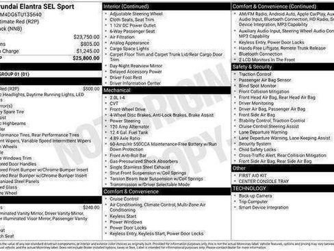 New 2026 Hyundai Elantra Sport FWD image 27