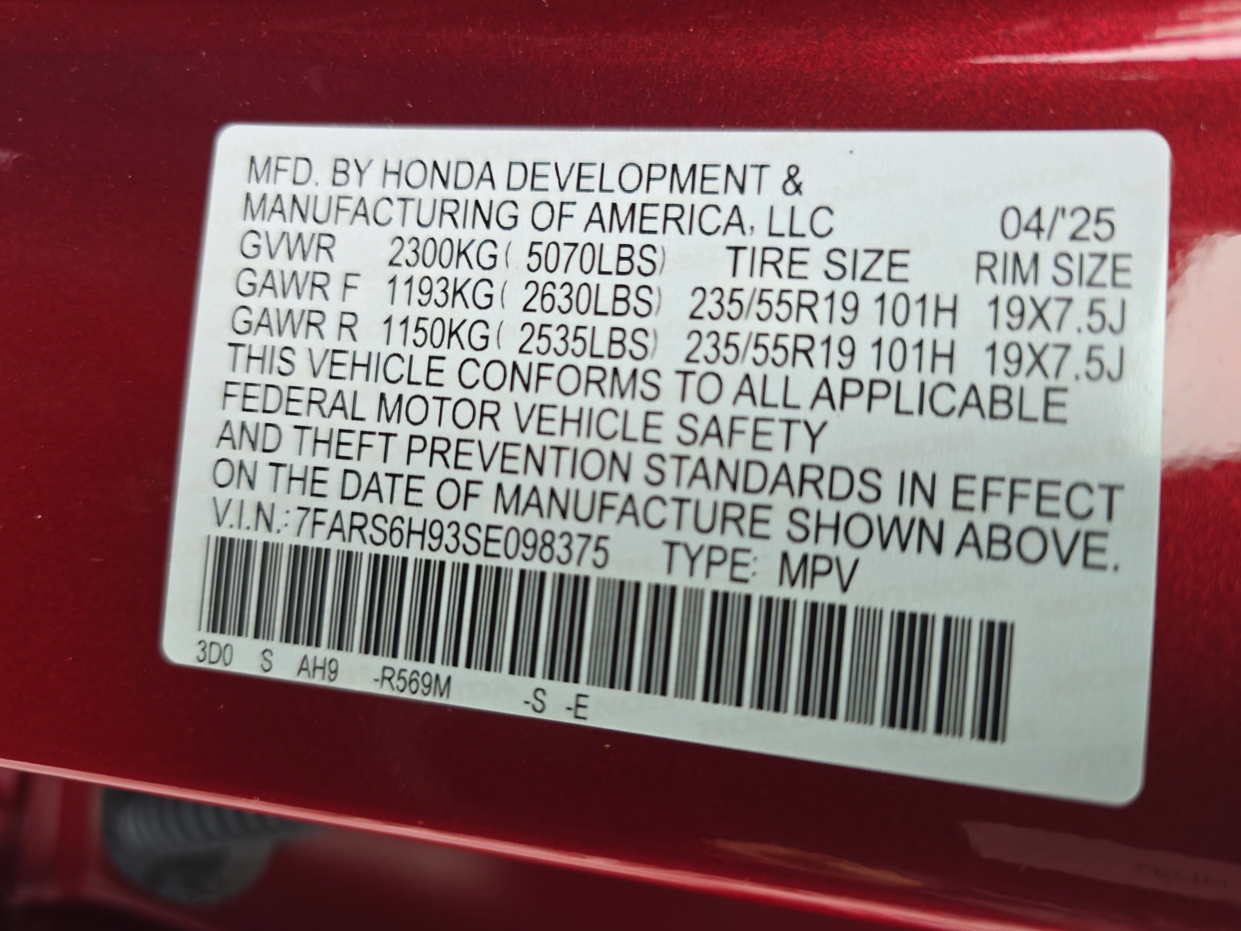 Certified 2025 Honda CR-V Sport Touring image 35