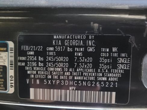Used 2022 Kia Telluride EX w/ EX Premium Package AWD/4WD image 33