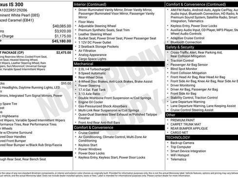 Used 2024 Lexus IS 300 w/ Comfort Package image 15