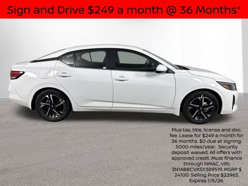 New 2025 Nissan Sentra SV w/ All-Weather Package image 35