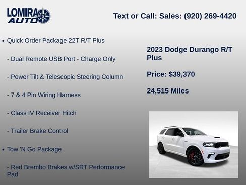 Used 2023 Dodge Durango R/T w/ Tow 'N Go Group AWD/4WD image 27