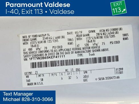 Used 2019 Ford F250 Lariat w/ Snow Plow Prep Package image 30