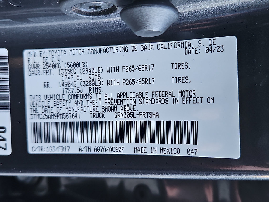 Certified 2023 Toyota Tacoma TRD Sport AWD/4WD image 27