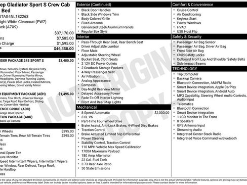 Used 2022 Jeep Gladiator Sport AWD/4WD image 5