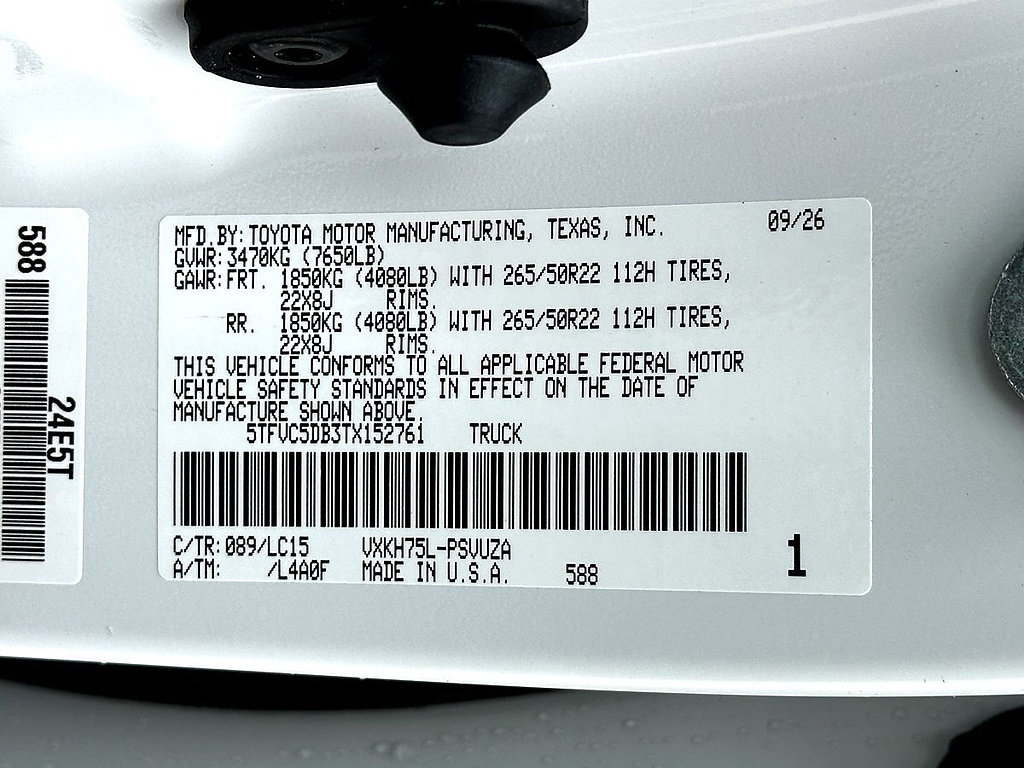 New 2026 Toyota Tundra Capstone AWD/4WD image 24