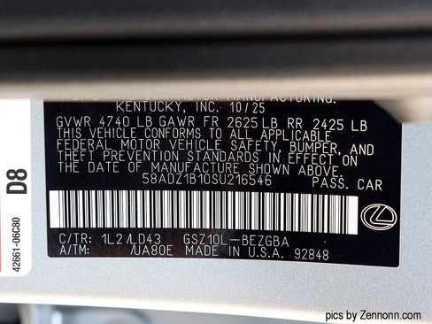 New 2025 Lexus ES 350 w/ Premium Package image 24