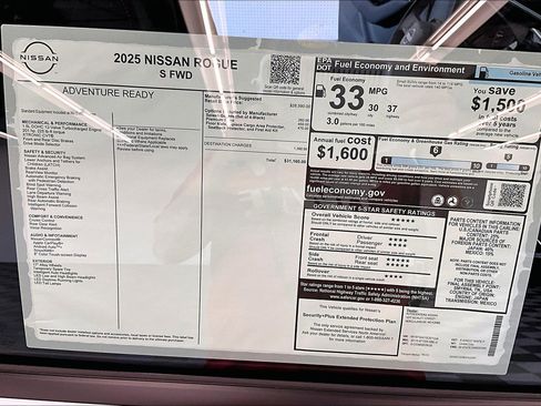 New 2025 Nissan Rogue S image 70