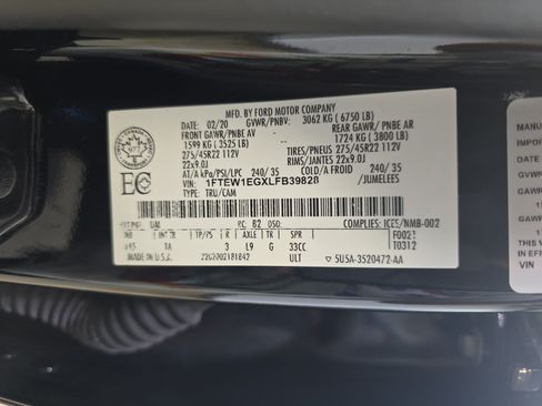 Used 2020 Ford F150 Limited AWD/4WD image 32