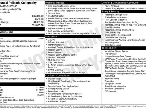 Used 2023 Hyundai Palisade Calligraphy FWD image 2