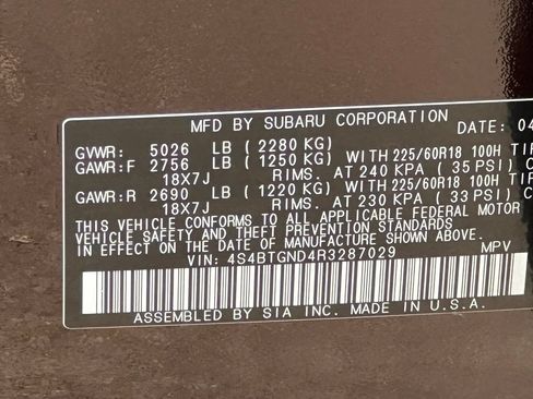 Used 2024 Subaru Outback Limited XT AWD/4WD image 47