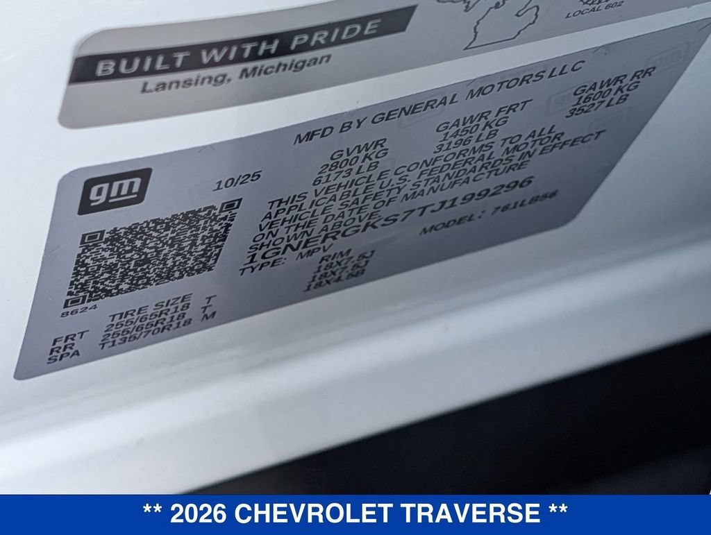 New 2026 Chevrolet Traverse LT FWD image 41