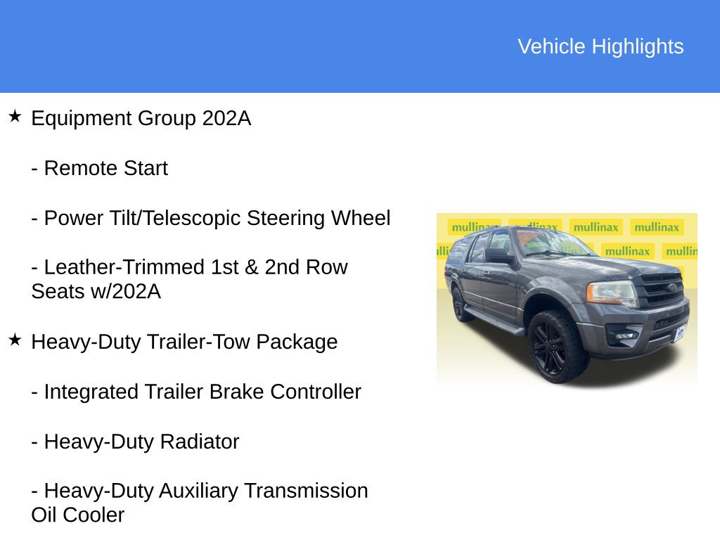 Used 2016 Ford Expedition EL XLT w/ Equipment Group 202A RWD image 23