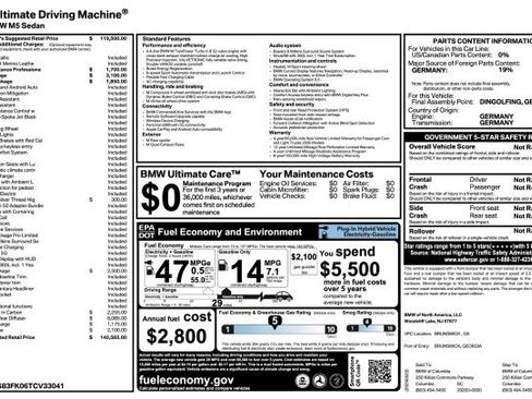 Used 2026 BMW M5 w/ Carbon Package image 80