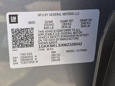 Certified 2021 GMC Acadia SLE w/ Driver Convenience Package FWD image 32
