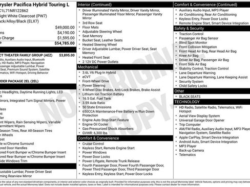 Used 2022 Chrysler Pacifica Touring-L w/ Uconnect Theater Family Group image 2